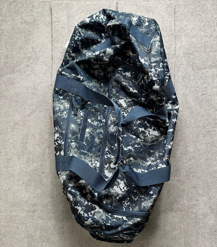 Mercury Luggage Navy Camo Tactical Duffle Bag 30 Inch Military Style