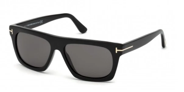 Tom Ford Ernesto TF0592 01A Glossy Black Sunglasses Sonnebrille