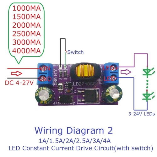 80W DC 4-24V 1-4A Switch-Mode Step-Down Constant-Current High-Brightness LED - Picture 6 of 21