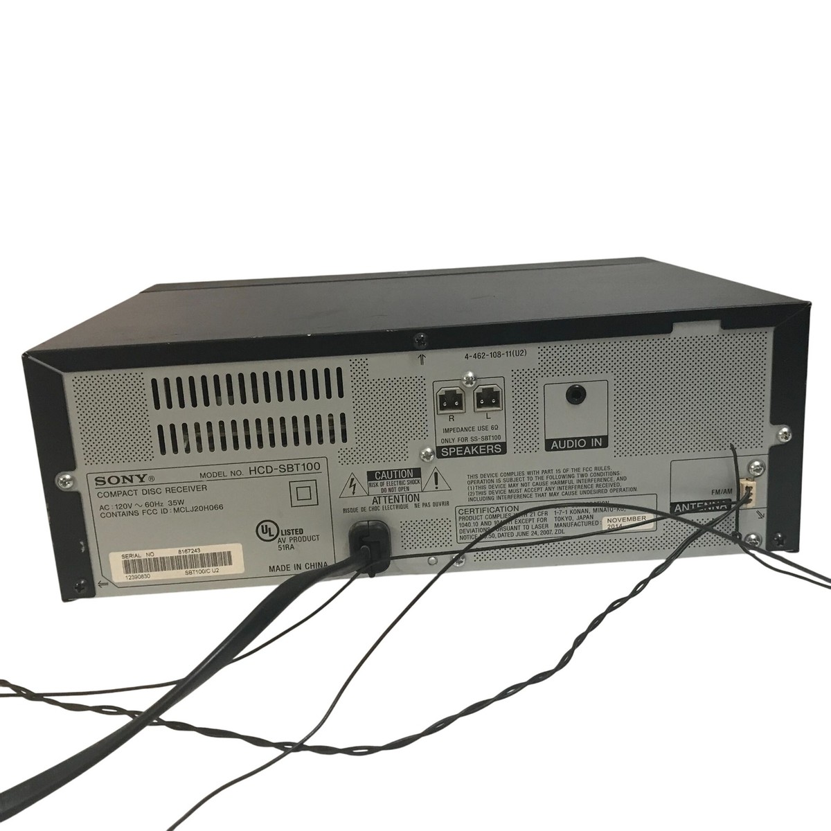 Sony HCD-SBT100 Compact Disc Receiver With Bluetooth & FM | eBay