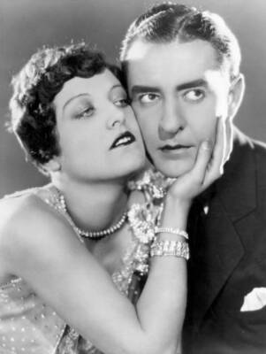 Joan Crawford with John Gilbert in'Four Walls' 1928 Movie OLD PHOTO