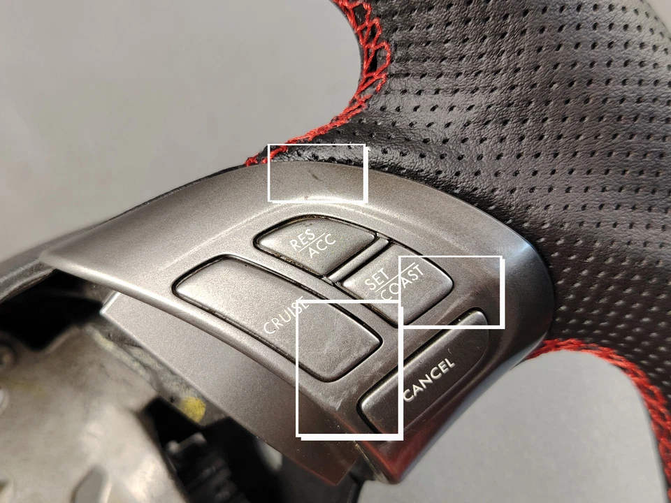 Subaru Impreza Sti Wrx Forester 2008 2011 Volante In Pelle A Fondo Piatto - Image 4 of 4