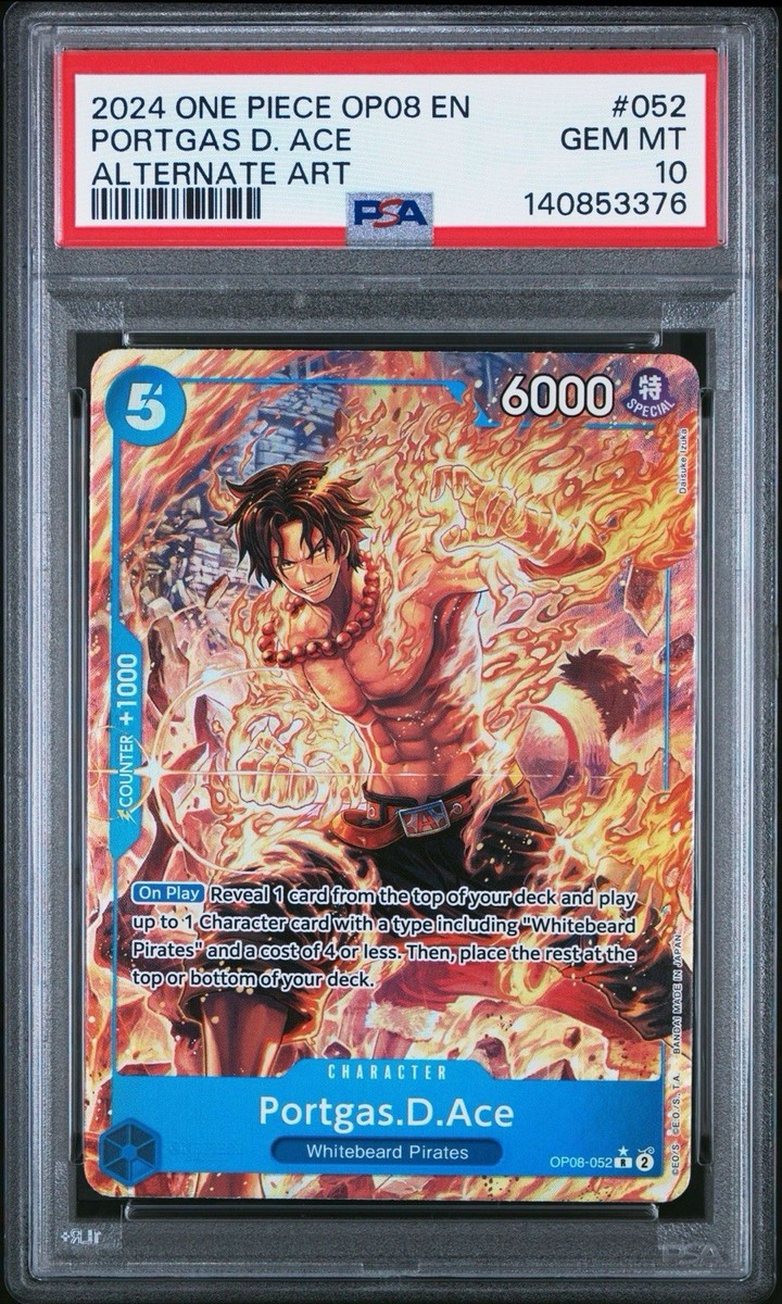 Portgas.D.Ace (Parallel) OP08-052 Two Legends Foil for sale online