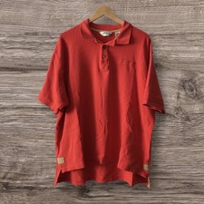 Men's Orvis Polo Shirt Solid Heavy Cotton Size XXL short sleeve