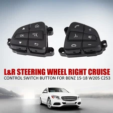 L &R Steering Wheel Right Cruise Control Switch Button for Benz 15-18 W205 C25R9