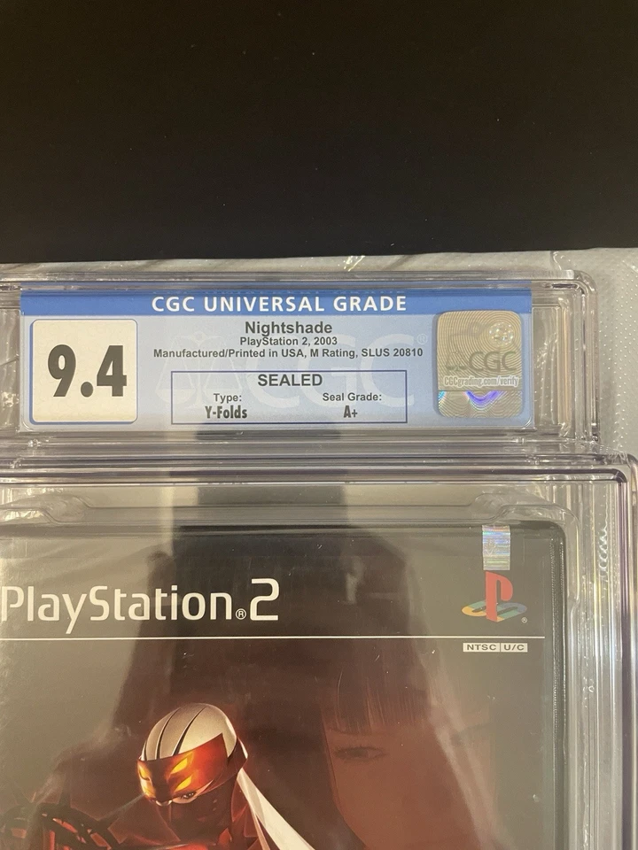 Nightshade PS2 Sony PlayStation 2 New Graded Game CGC 9.4 - Rare - Image 2 of 4