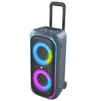 onn. 160W Party Speaker Gen 2 w/ LED Lighting [Open Box] only .57: eDeal Info