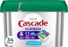 Cascade Platinum Dishwasher Pods 34 count