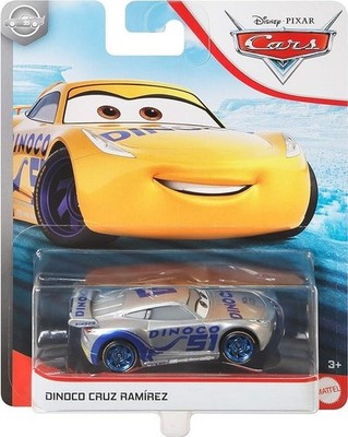 DINOCO CRUZ RAMIREZ Silver Collection Racer Cars 1:55 Die-cast Auto Mattel Metal