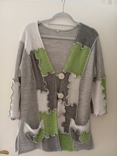Ausgefallen, Strickjacke, Sommer Farben, Größe 38