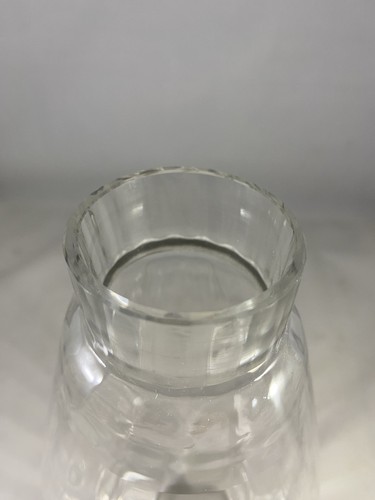 Art Deco Etched Glass Cocktail Shaker Stevens & William Plated Top Hukin & Heath - Picture 5 of 16