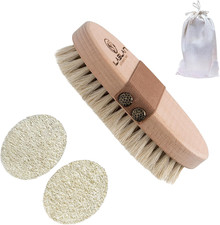Dry Brushing Body Brush for Lymphatic Drainage  Dry Skin Brushing with 2 Natura