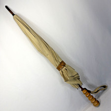 GHURKA ORIGINAL LEATHER COLLECTION MARLEY HODGSON COLLAPSIBLE UMBRELLA BROWN