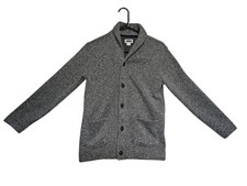 Old Navy Shawl Collar Knit Cardigan Men's XL Gray Button Front Sweater Jacket