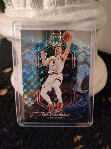 Christian Braun 2023-24 Panini Mosaic Genesis Prizm #168 Denver Nuggets