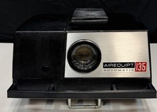 Vintage AirEquipt 125 Slide Projector- W/Extra Slides Circ. Slide Holder Works