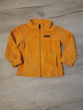 Columbia Kids Sherpa Fleece Jacket Burnt Orange Size 3T Full Zip Cozy Warm