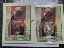 1996 New Zealand KAKA BIRD $5 Coin Brilliant Uncirculated With Mint Holder