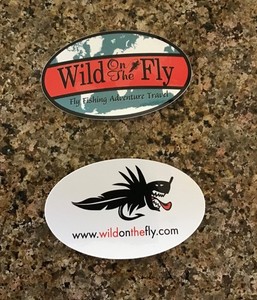 WILD ON THE FLY STICKERS SET OF 2