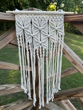Beautiful Boho Hand Made Macrame Wall Hanging, 39 1/2