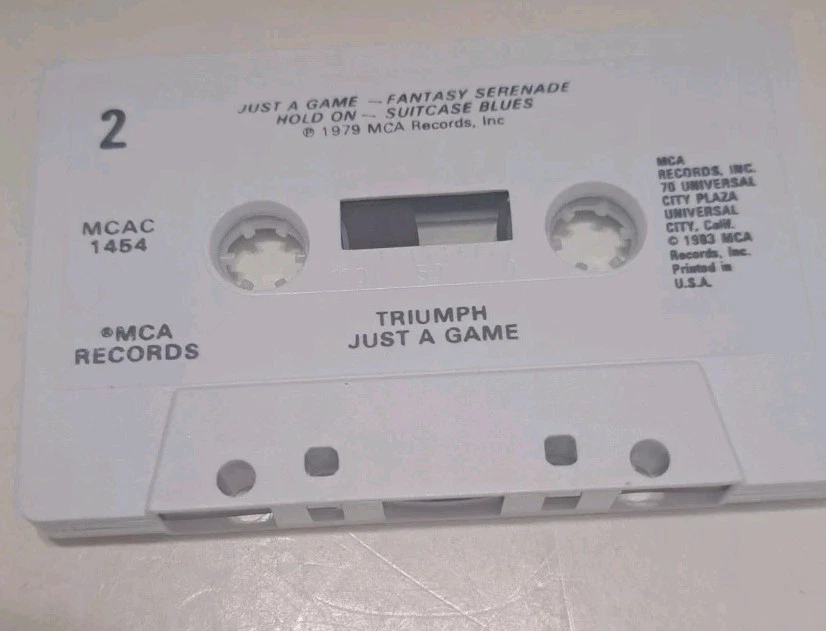 Triumph Just A Game Remastered Rock Cassette 1979 + MCAC1464 Foto 4 de 4