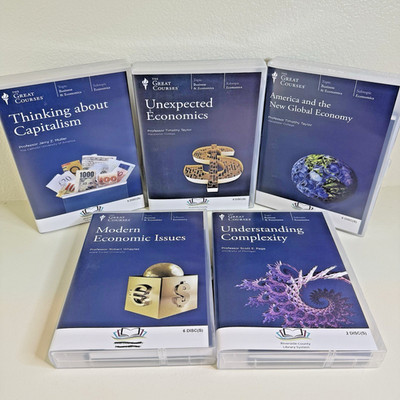 Great Courses Business & Economics Lot 5 DVD & Books | Thinking about Capitalism