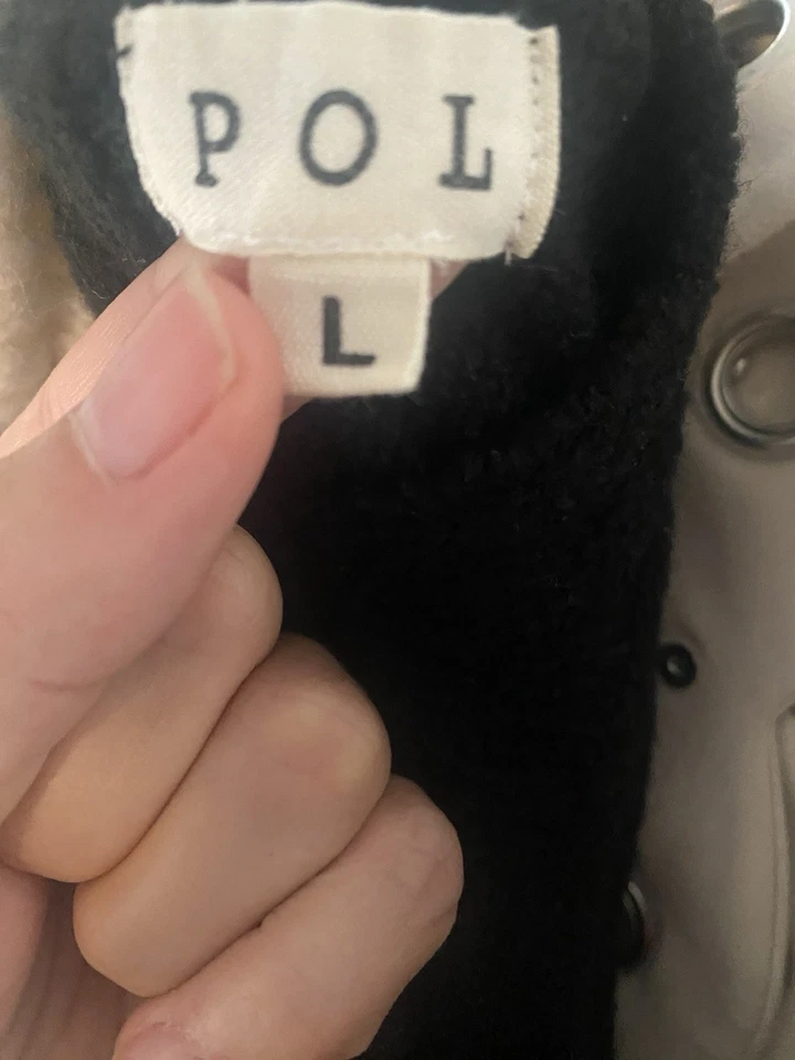 Pol Hooded Sweater Color Block, Oversized Fit, Size Large - Image 3 of 4