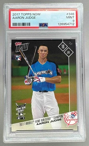 126954712 Aaron Judge 2017 Topps Now #346 Rookie RC PSA 9