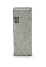 Colibri Alumode 55 Lighter Vintage Japan Diamond Pattern Butane Needs Repair