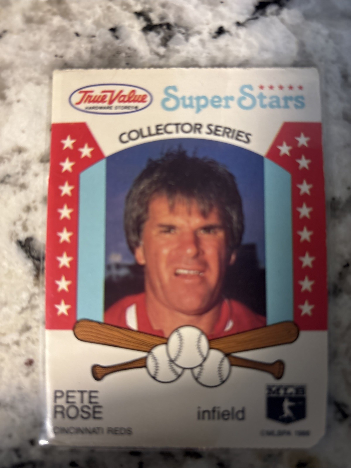 1986 True Value Hardware Super Stars Pete Rose #4