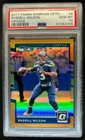 2017 Donruss Optic Russell Wilson Orange #6/199 Seahawks PSA 10