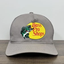 Bass Pro Shops Hat Cap Snap Back Trucker Mesh Fishing Gone Fishing Mens