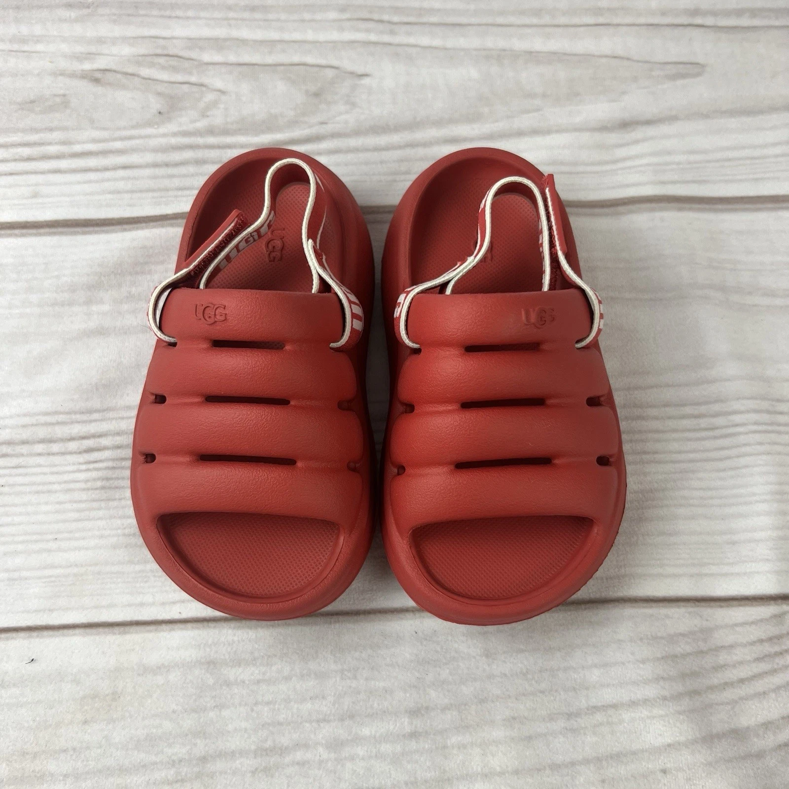 Scarpe sandali rossi Ugg Sport Yeah Slide bambino taglia 8 bambini