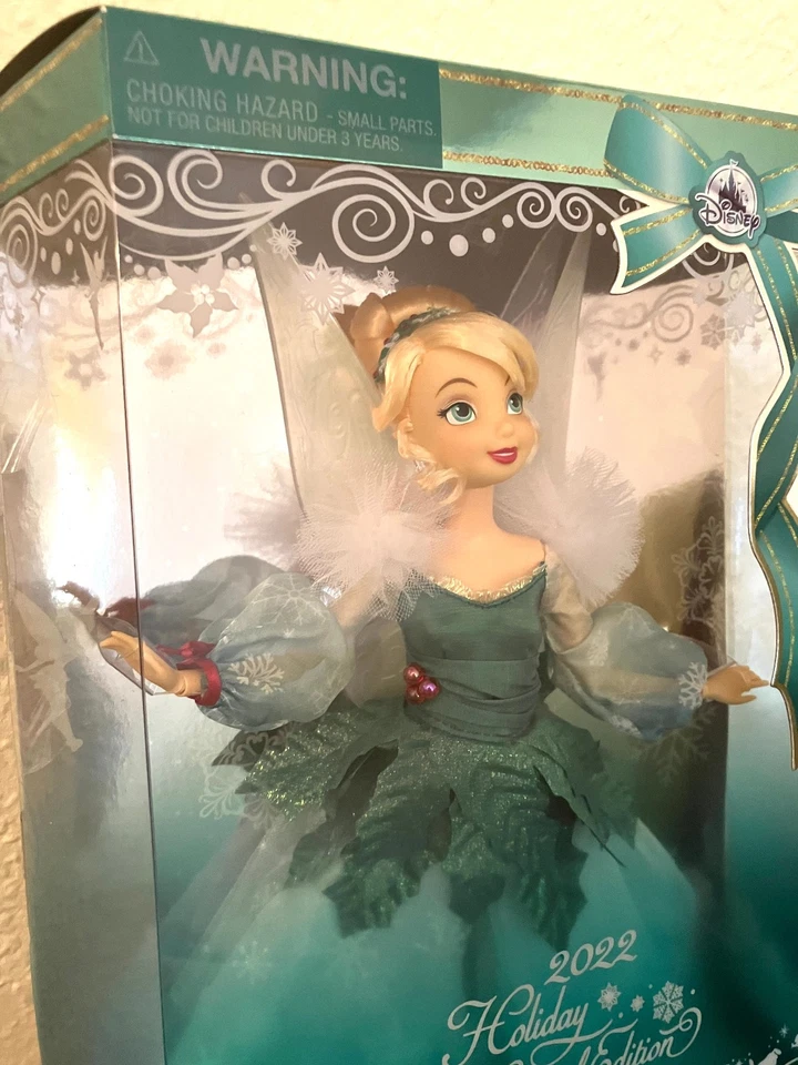 Disney Tinkerbell Puppe Holiday 2022 Special Edition Tinkerbell Doll Neu NRFB - Bild 2 von 4