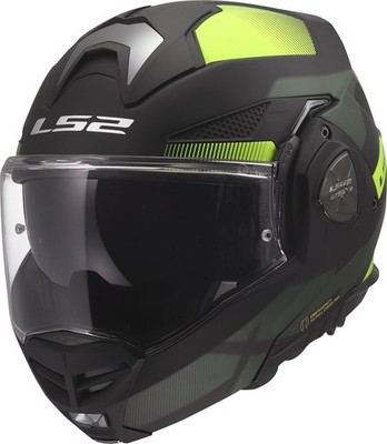 LS2 Über-Klapphelm FF901 Advant X NOVA Schwarz-Gelb matt 22.06  Gr. L