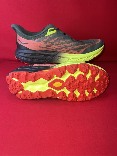 Size 11.5 - Hoka One One Speedgoat 5 Thyme Fiesta. WIDE 2E - Picture 5 of 7
