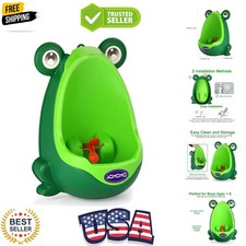 Toddler Urinal for Boys, Frog Potty Training Toilet with Spinning Target, Age...
