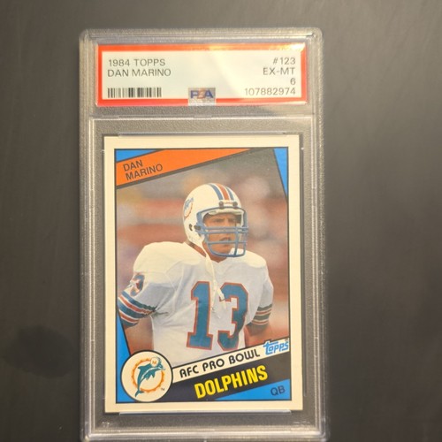 Topps 1984 Dan Marino #123 RC PSA 6 EX-MT Miami Dolphins Football Card
