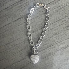 Necklace Extender Chains Bracelet, Solid 925 Sterling Silver, 7cm