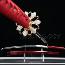 Gorgeous Red Sword Clay Tempered T10 Steel Japanese Katana Hand Polished Sharp
