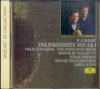 MOZART | VIOLINKONZERTE 3 & 4 | ITZHAK PERLMAN LEVINE WPO | CD DG 3D COLLECTION