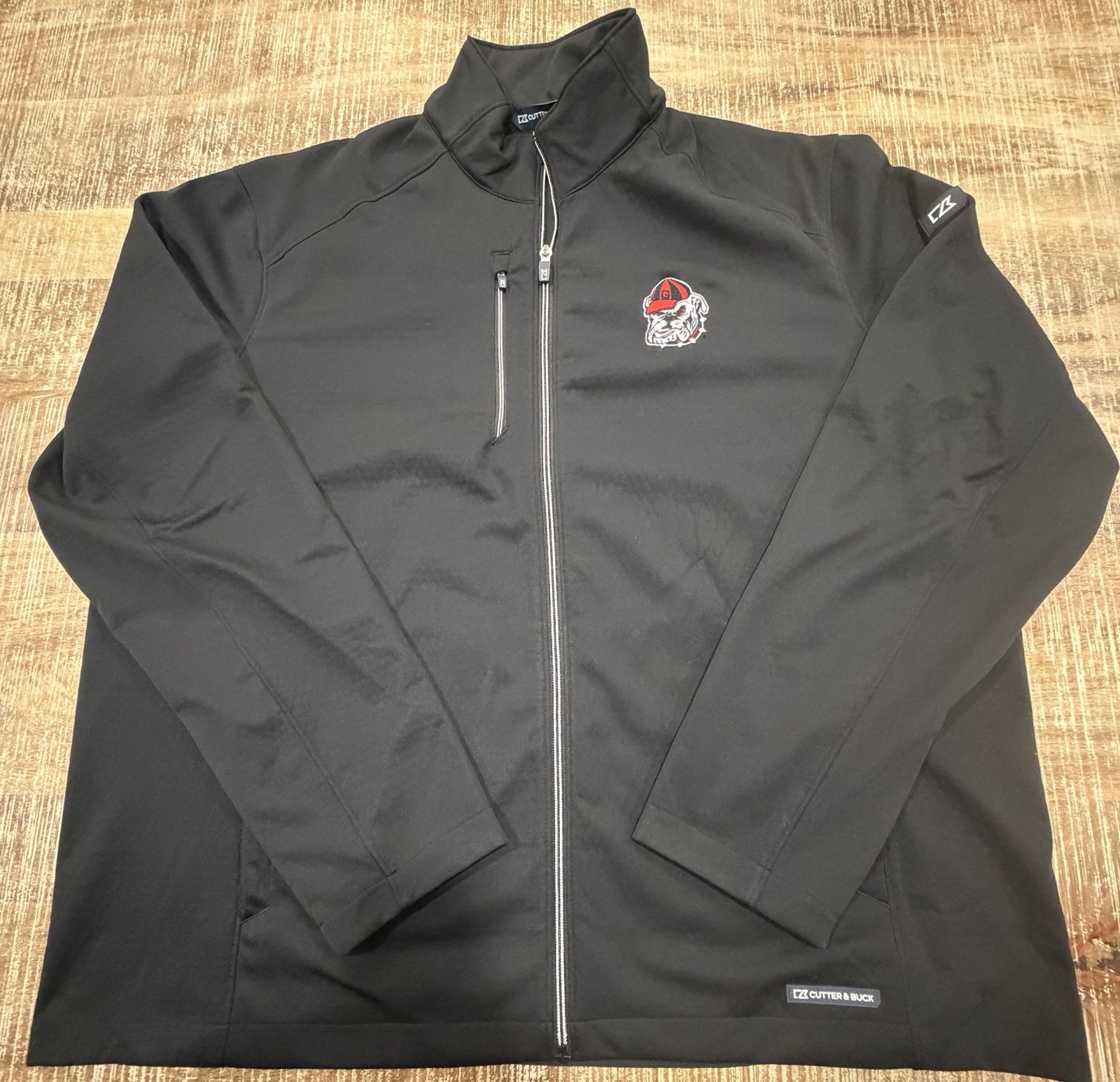 Georgia Bulldogs Cutter Buck Men’s 2XL Evoke Softshell Full Zip Jacket