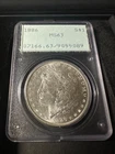 1886 Morgan Silver Dollar MS63 Rattler PCGS Philadelphia $1