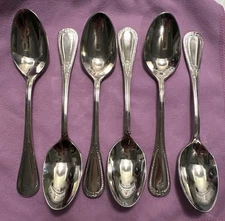 FORTESSA 18/10 Stainless 5.5” Dessert Cappuccino Spoon GIFT QUALITY Set Of 6 e97