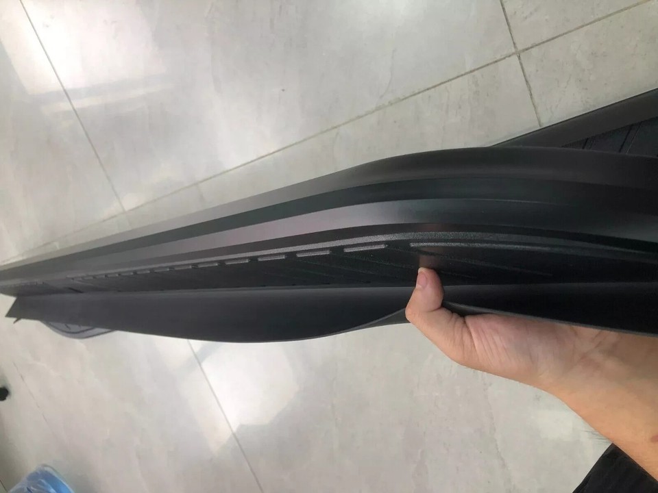 TAC Side Steps For 2013-2021 Nissan Pathfinder & 2013-2016 Infiniti QX60 - Black Nerf Bars