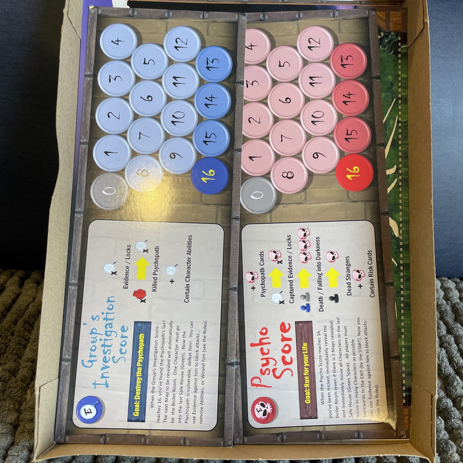 Evil Spares None Rare Kickstarter Cooperative Slasher Survival Horror Board Game