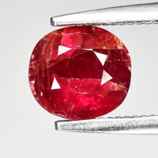 💎 1.03ct 6x5.5mm Oval Natural Red Ruby Unheated Tanzania Gemstone