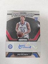 2024 Panini Prizm Filip Petrusev Rookie Penmanship Auto 76ers RC