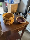 McCoy Barrel Pot And Hull Brown Saucer