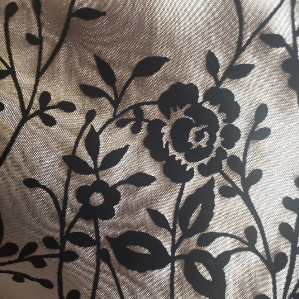 Falda larga bordada satinada vintage diseño Paul Harris talla grande Foto 4 de 4